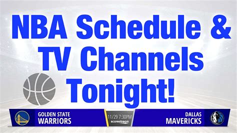 nba tv schedule and channels